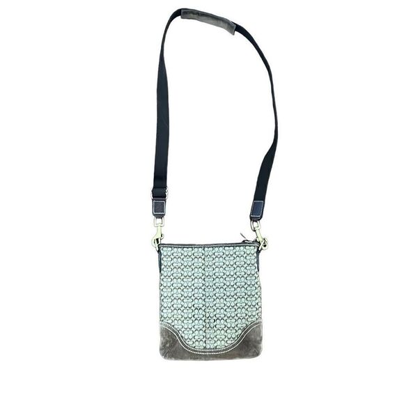 ￼ Coach, Crossbody mini bag with suede bottom - Picture 1 of 6